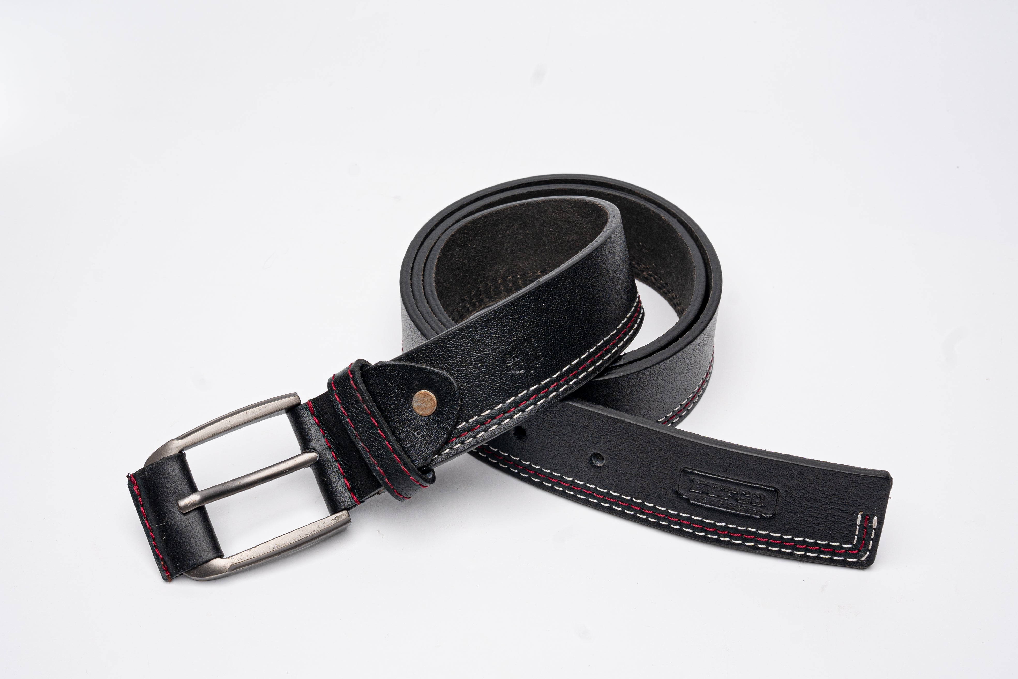 Dynasty Stitch - Detailed Black Sewing Belt