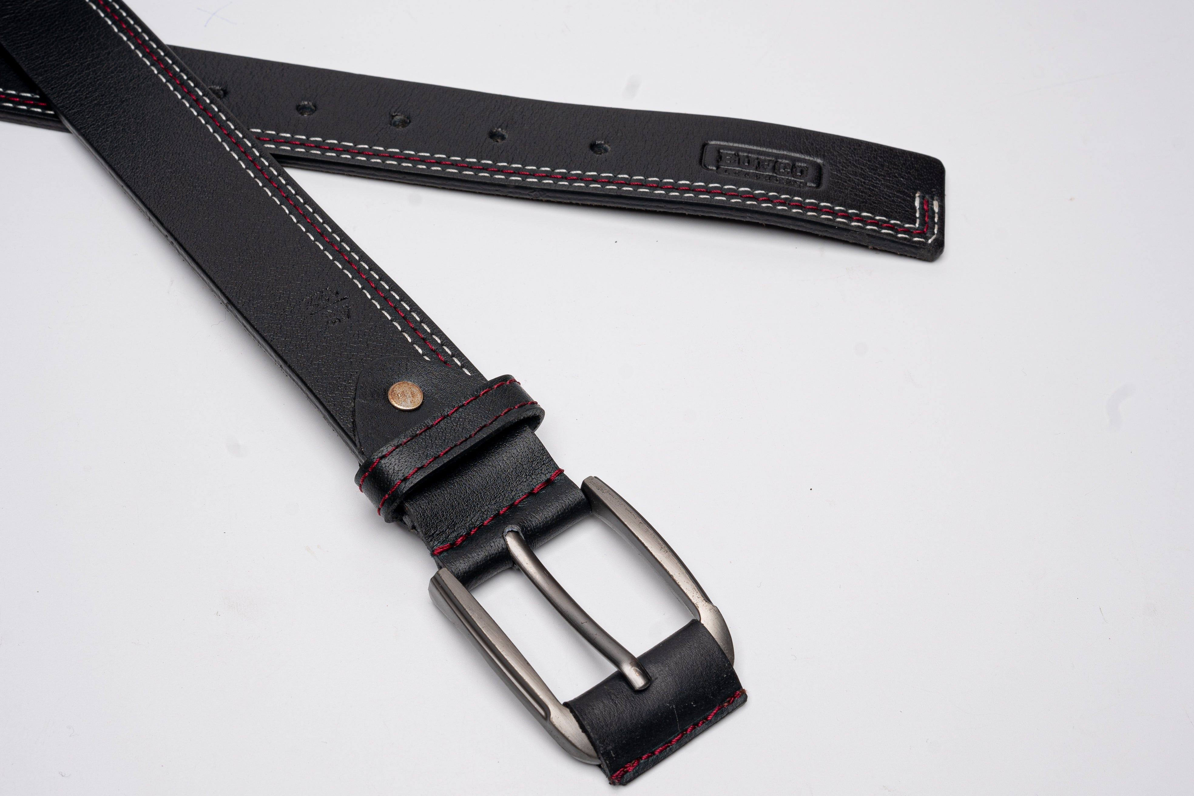 Dynasty Stitch - Detailed Black Sewing Belt