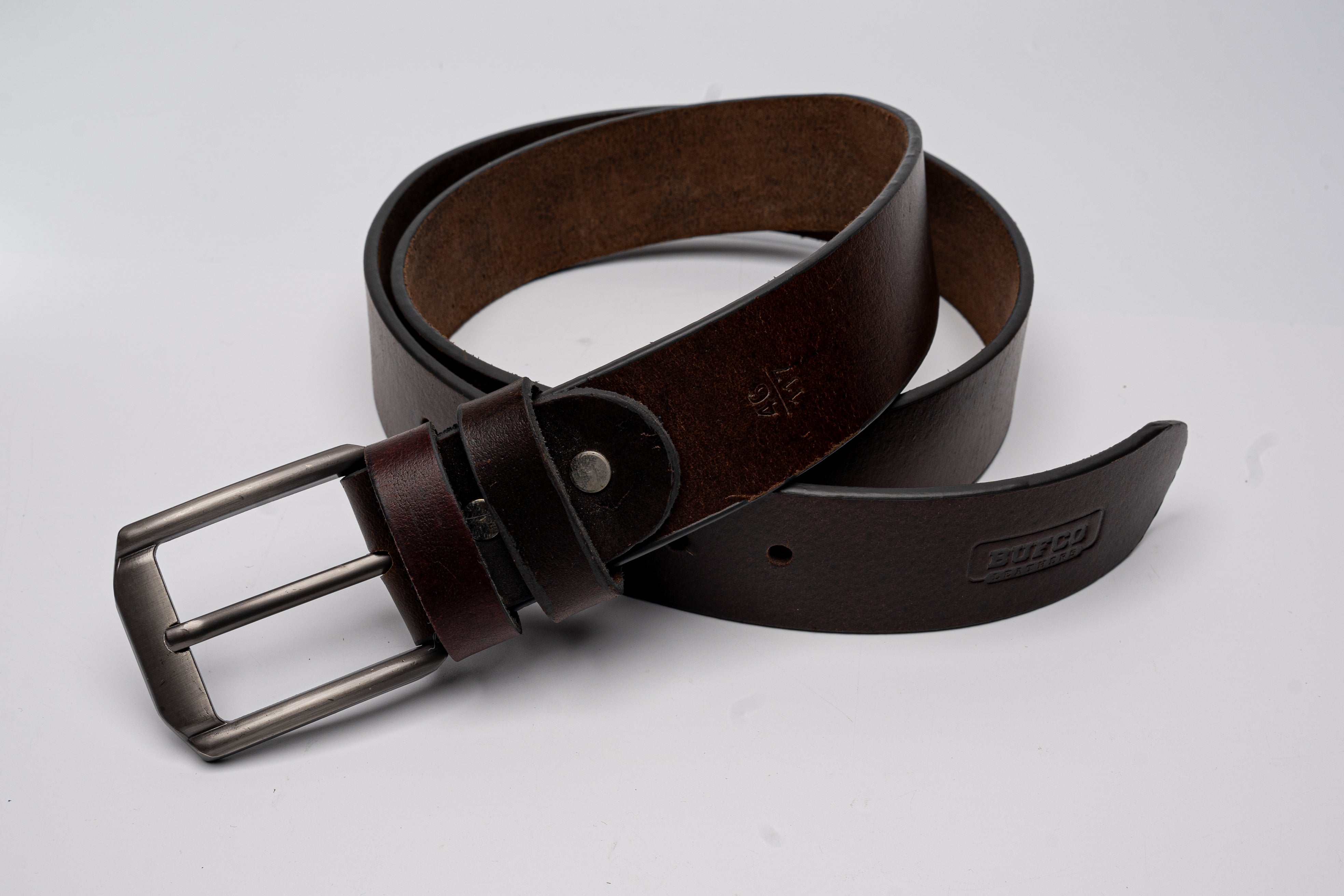 Steel Forge - Rich Brown Leather Belt