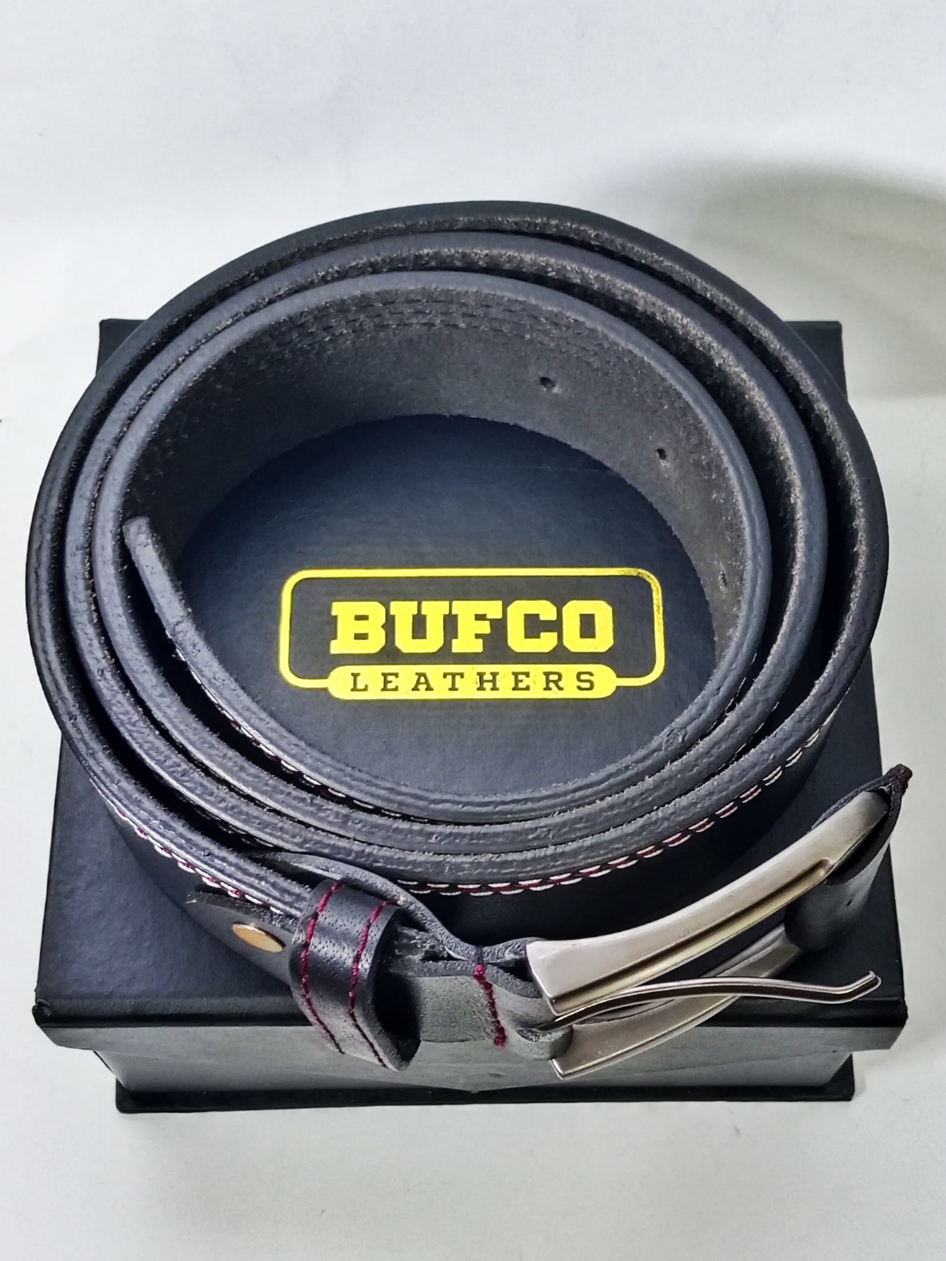 Dynasty Stitch - Detailed Black Sewing Belt